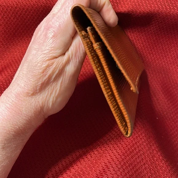 Louis Vuitton Brown Wallet with Flap Closure and Textured Leather w/ COA - Picture 12 of 13